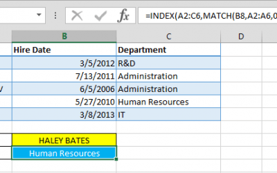 INDEX-MATCH Combination and Multi-Dimensional Excel Lookups