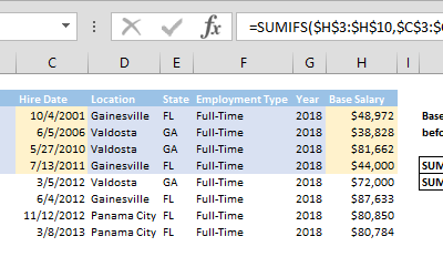 How to SUM values if date is less than