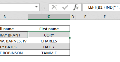 How to Extract First and Last Names in Excel?