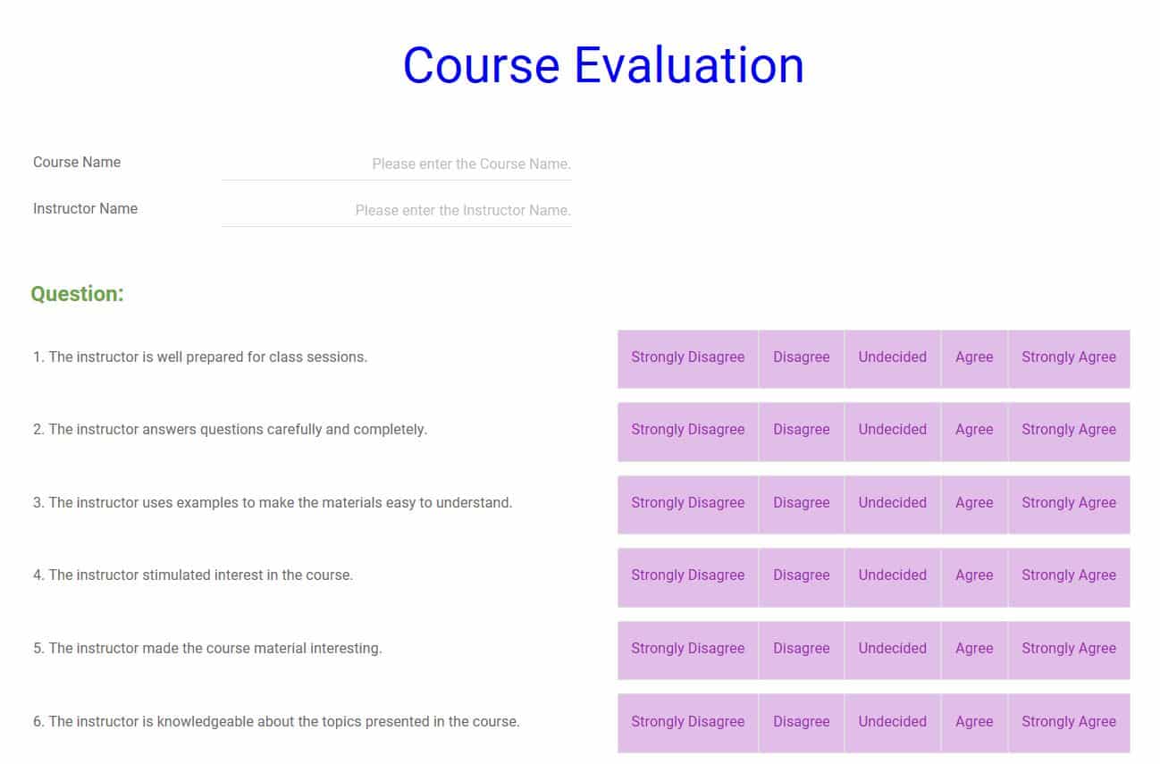 Course-Evaluation