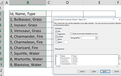 How to split cells in Excel Using Text to Column