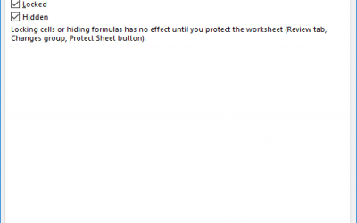 How to hide formulas in Excel using the Protect Sheet feature