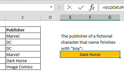 How to use a wildcard in Excel formula