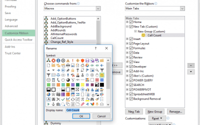 How to add a custom button to Excel Ribbon