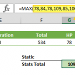 excel max function