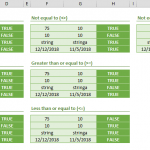 comparison operators