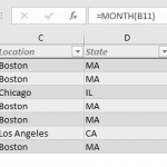 How to sort dates by month in Excel