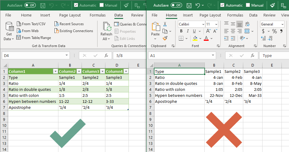 How to avoid formatting change in CSV files in Excel