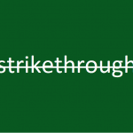 How to strikethrough in Excel
