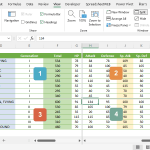 How to split worksheet in Excel