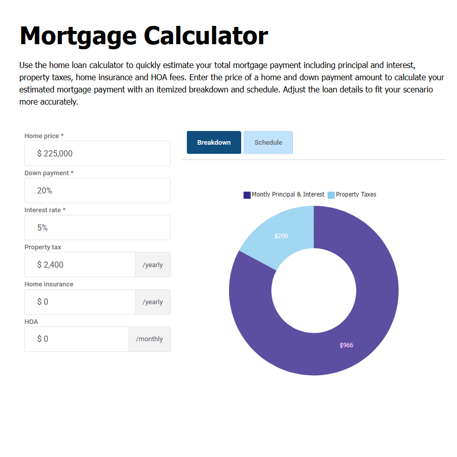 Mortgage Calculator V1