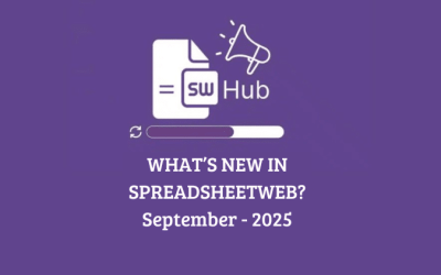 What’s New in SpreadsheetWeb – September 2025