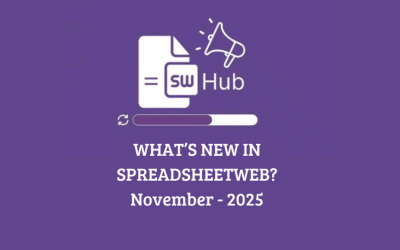 What’s New in SpreadsheetWeb – November 2025