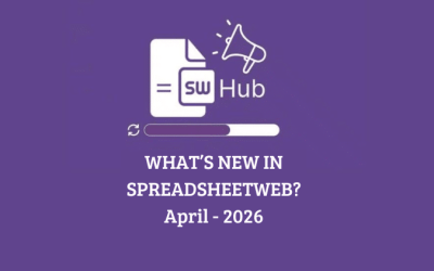 What’s New in SpreadsheetWeb – April 2026